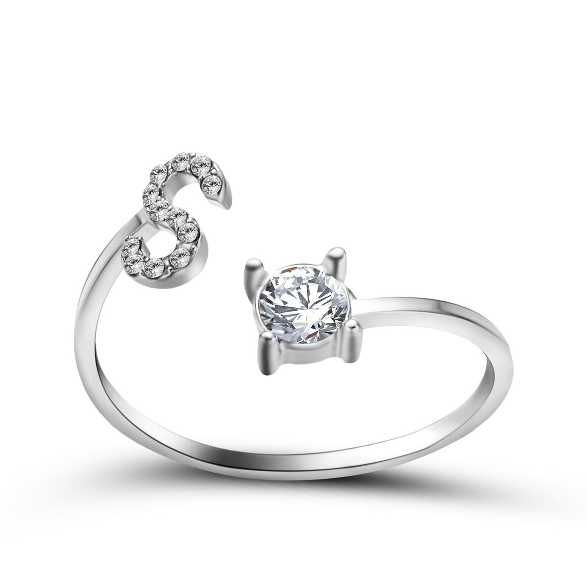 Initial Letter Ring - Adjustable A to Z