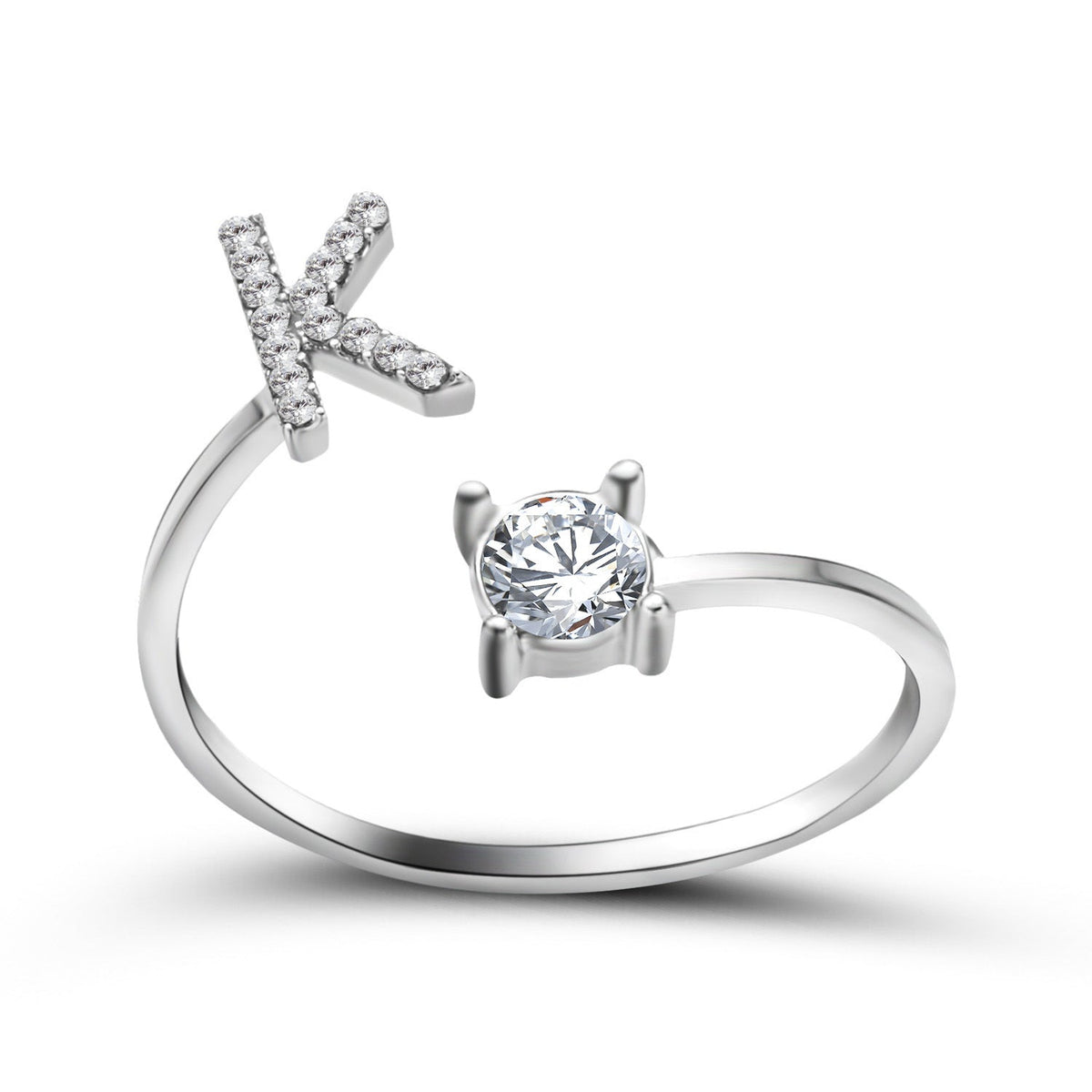 Initial Letter Ring - Adjustable A to Z
