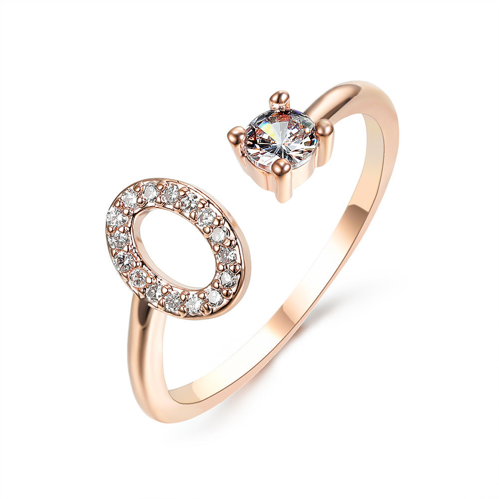 Initial Letter Ring - Adjustable A to Z