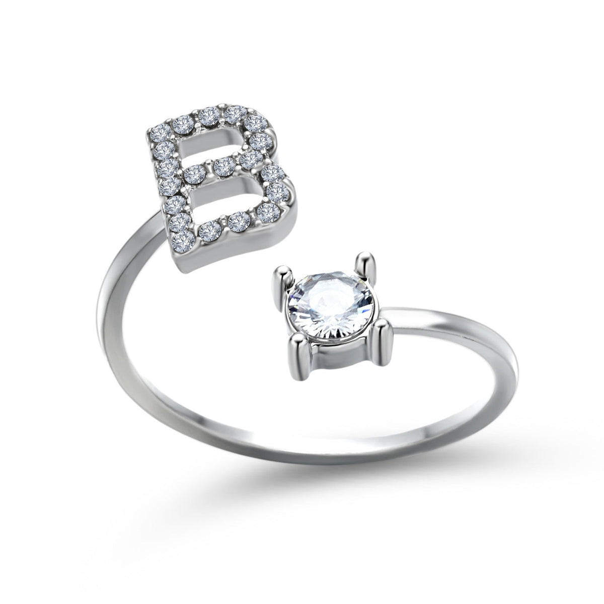 Initial Letter Ring - Adjustable A to Z