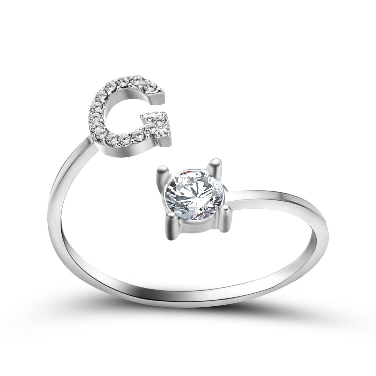 Initial Letter Ring - Adjustable A to Z