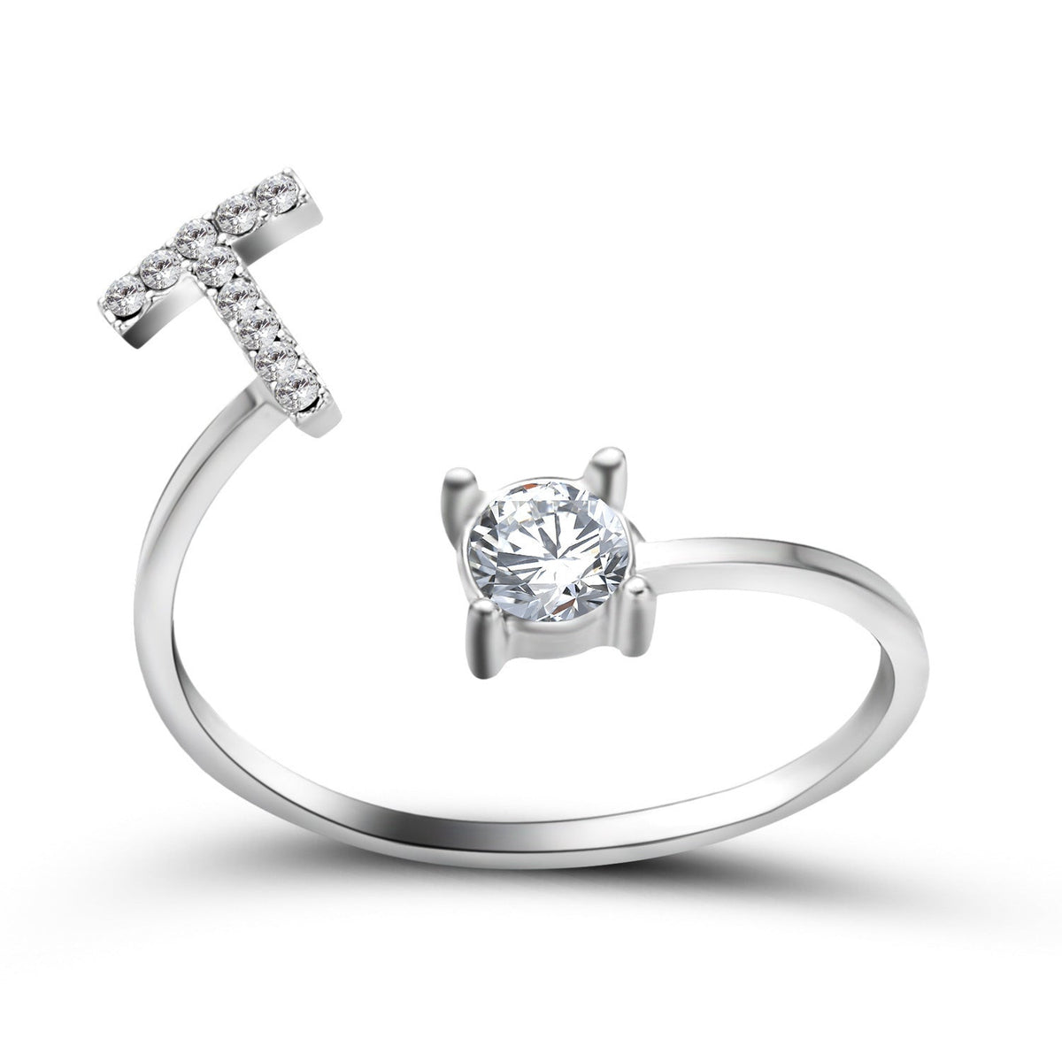 Initial Letter Ring - Adjustable A to Z
