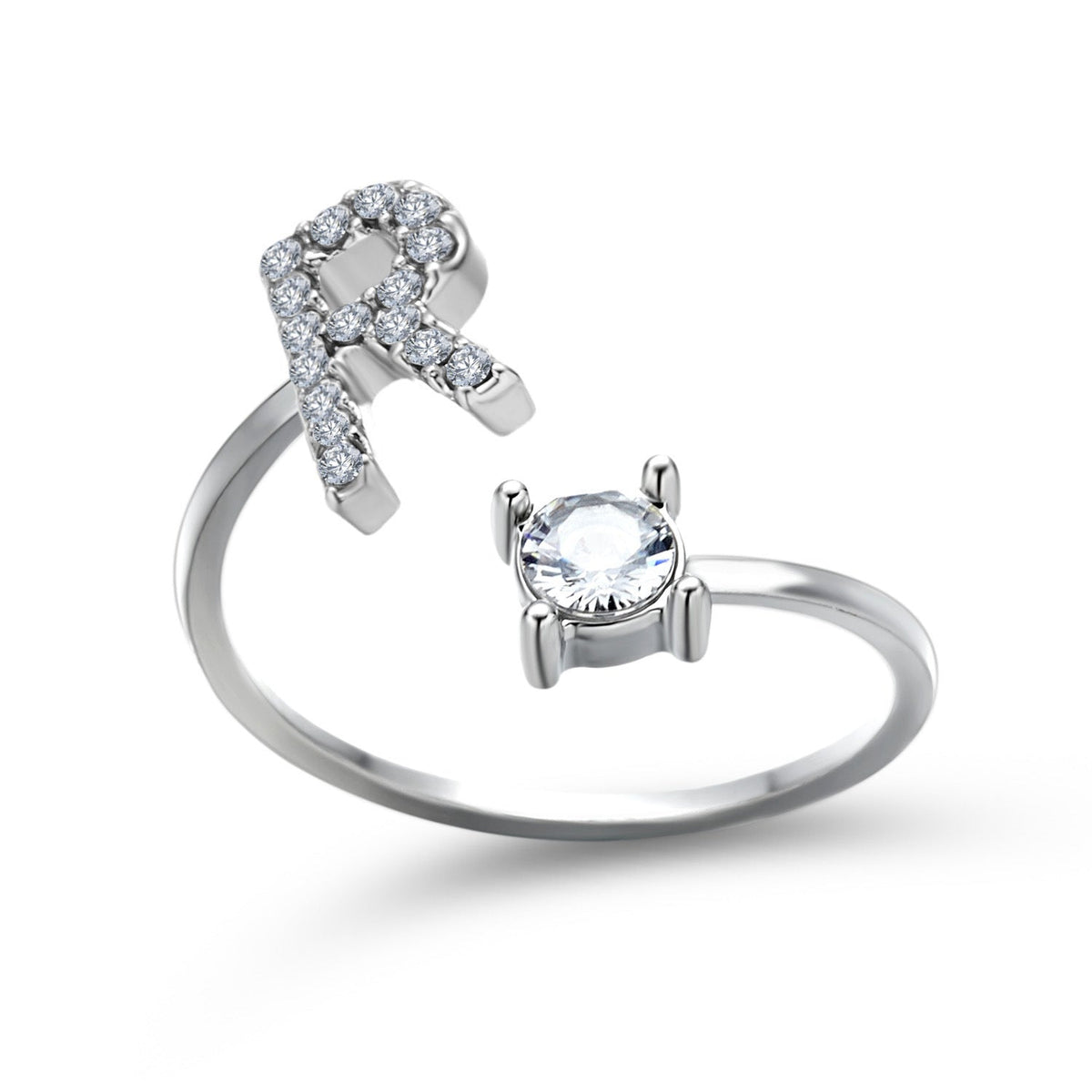 Initial Letter Ring - Adjustable A to Z
