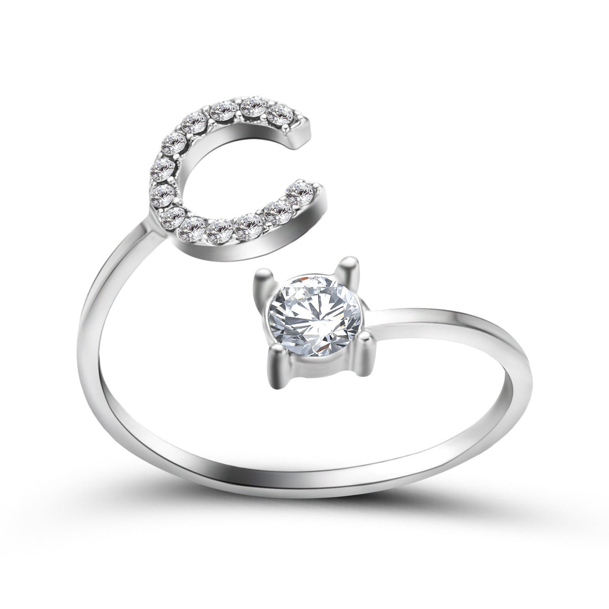 Initial Letter Ring - Adjustable A to Z