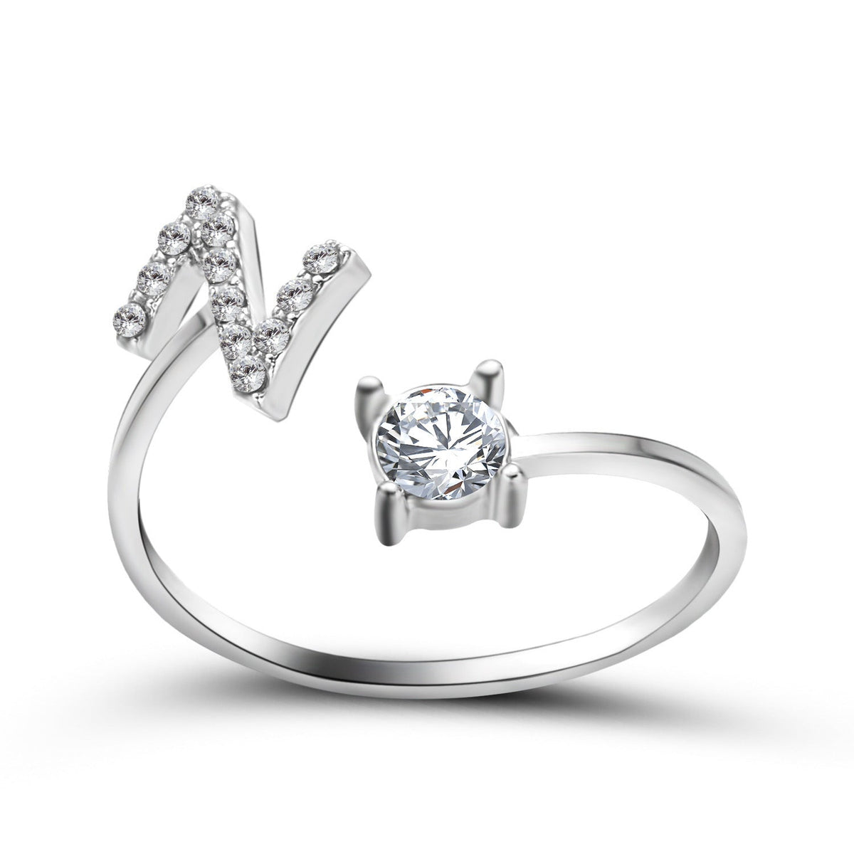 Initial Letter Ring - Adjustable A to Z
