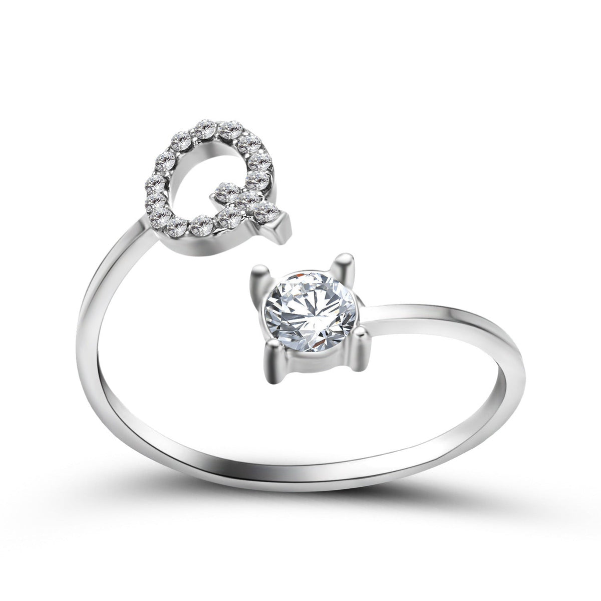 Initial Letter Ring - Adjustable A to Z