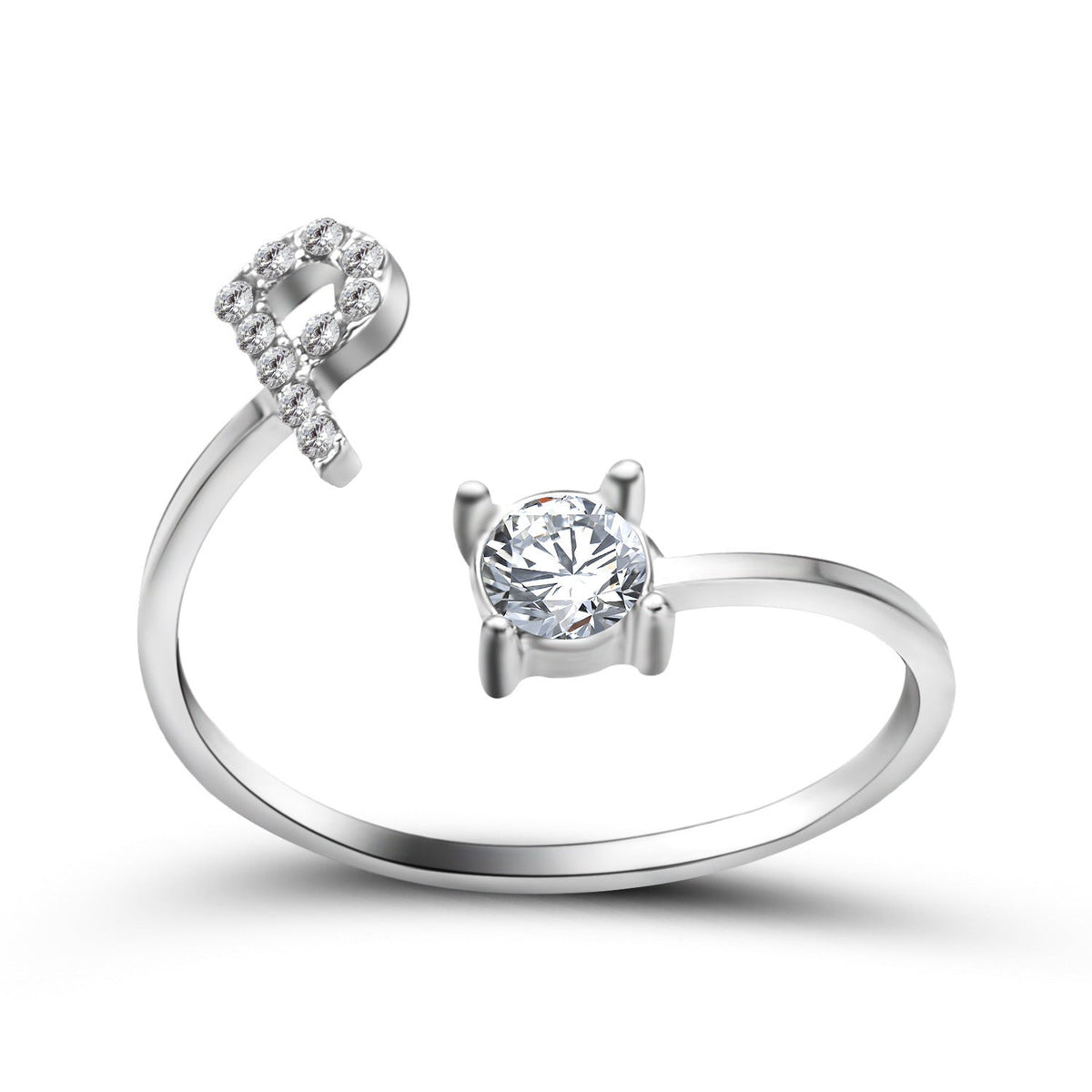 Initial Letter Ring - Adjustable A to Z