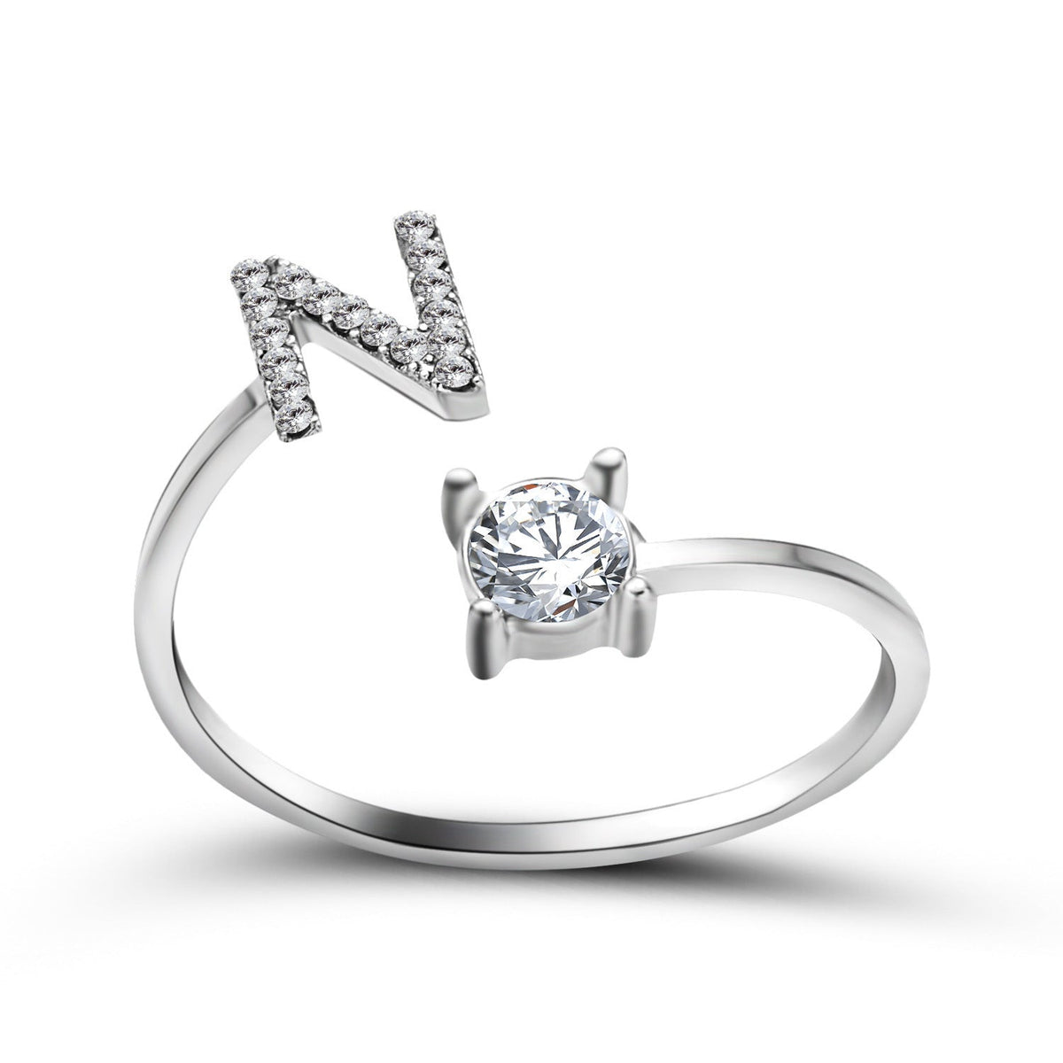 Initial Letter Ring - Adjustable A to Z