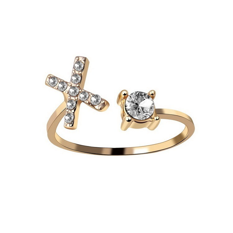 Initial Letter Ring - Adjustable A to Z
