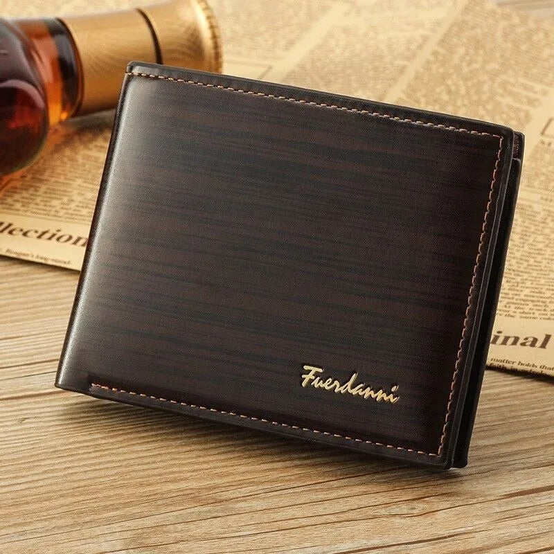Men's Slim Bifold Leather Wallet