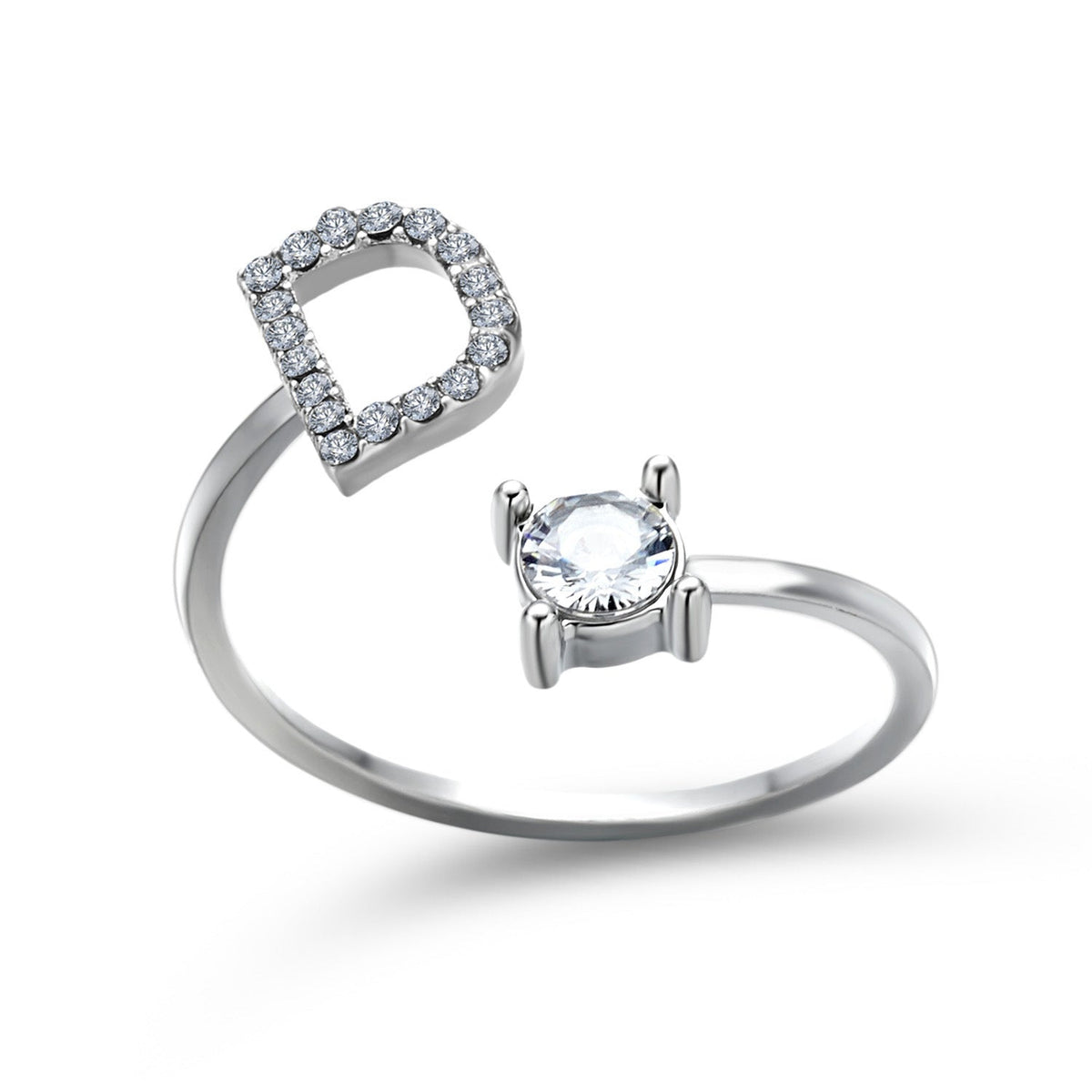 Initial Letter Ring - Adjustable A to Z