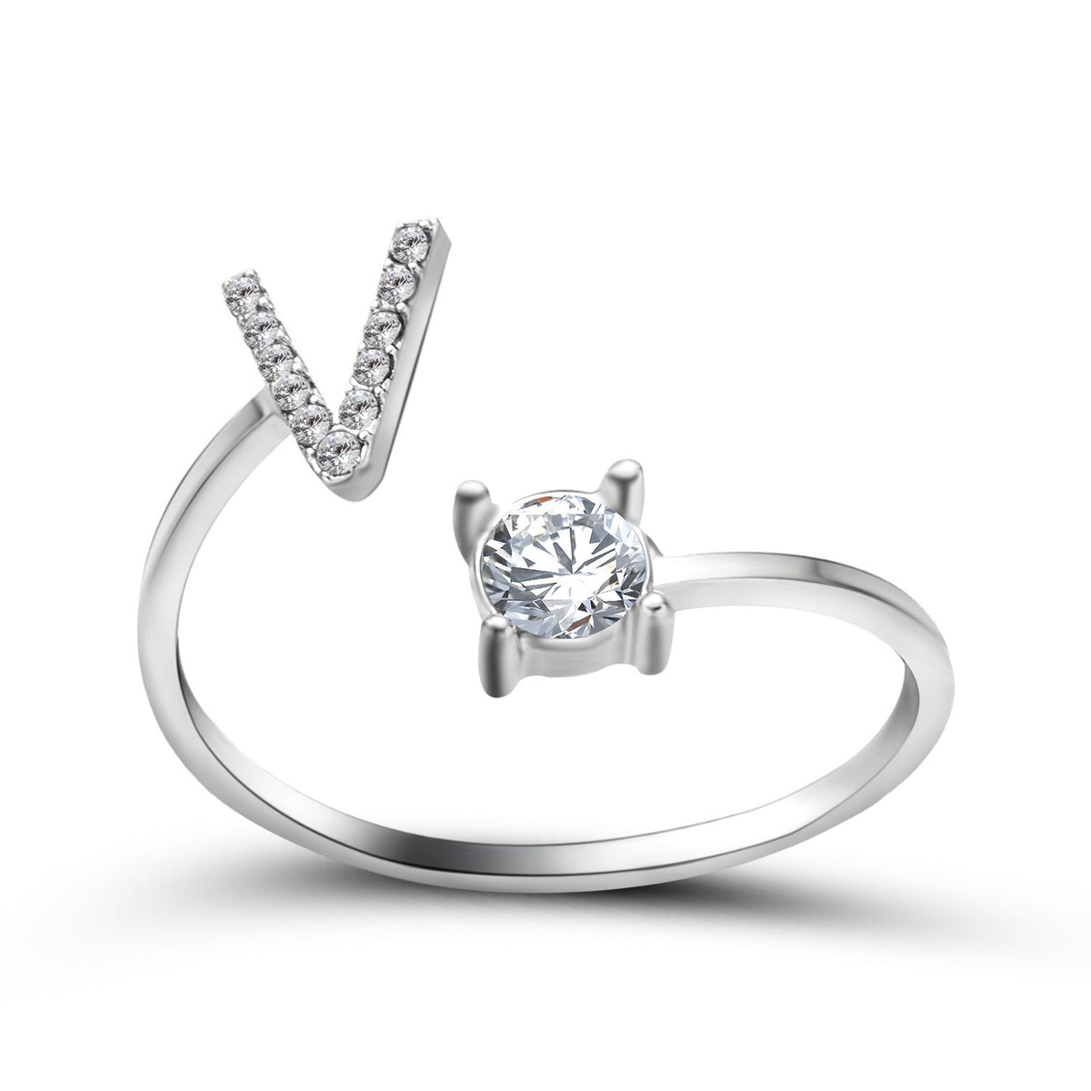 Initial Letter Ring - Adjustable A to Z
