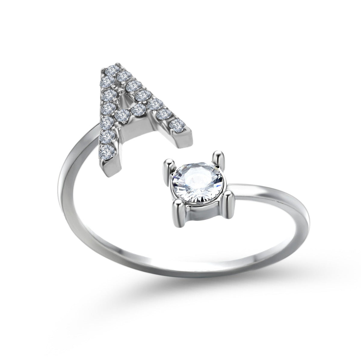 Initial Letter Ring - Adjustable A to Z